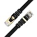 VANDESAIL Ethernet Cable, CAT7 Network Cable RJ45 High Speed STP LAN Cord for Laptop,PC,Router,Switch,Modem,PS4（16ft,Black,1pack