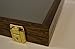 Two Timbers Small Display Case with Walnut Finish Handmade Wood Box with Glass Top, Arrowheads, Knives, Rocks, Pins, Collectibles, Collections, Medals, Military Coins 4h, Memory Box Keepsakes
