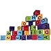 MOBU Foam Building Blocks for Toddlers,30 pcs 2-inch Alphabet Letters Number Blocks with Storage Bag, Learning ABC, 123 Stacking Blocks for Kids