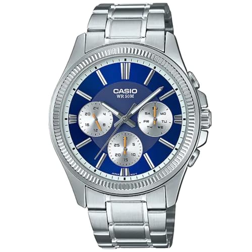 Casio MTP-1375PD-2A1VEF Multifunction Men's Watch Steel/Dark Blue