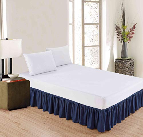 Sheets & Beyond Wrap Around Solid Luxury Hotel Quality Fabric Bedroom Dust Ruffle Wrinkle and Fade R - //medicalbooks.filipinodoctors.org