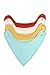 Baby Bandana Drool Bibs with Snaps by Kohars. Super Absorbent, Soft, & Modern Pack of 4. Perfect for Newborn Infant Toddlers & Unisex Baby Shower and Gift Basket Drooling and Teething babies.