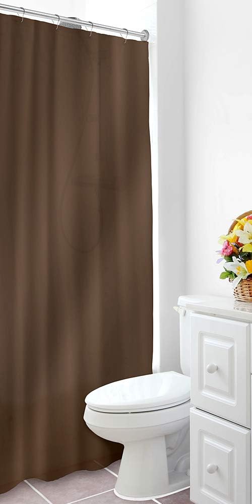 Home Expressions Heavy Duty Vinyl Magnetic Shower Curtain Liner 70