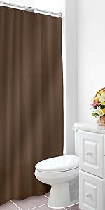 Home Expressions Heavy Duty Vinyl Magnetic Shower Curtain Liner 70