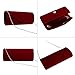 Jubileens Wedding Evening Party Velvet Clutch Bag Retro Envelope Cross Body Handbag (wine red)