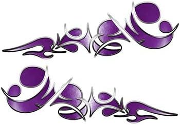 Weston InkReflective Reversed Tribal Flame Decal Kit in Purple