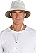 Coolibar UPF 50+ Men's Chase Featherweight Bucket Hat - Sun Protective (Large/X-Large- Stone/Khaki)