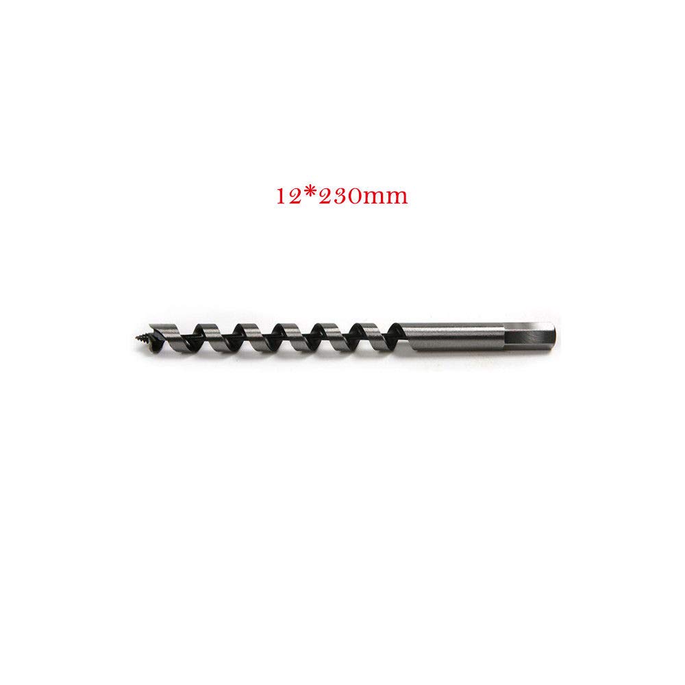 Auger Drill Bit MASO Hex Shank Wood Auger Drill Bit 12 mm Drills Bits 230 mm Long (PACK OF 1 PCS)