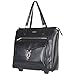 Aimee Kestenberg Isla Women's Saffiano Faux Leather 2-Wheel 15in Laptop & Tablet Anti-Theft RFID Business Case / Carry-On Travel Tote, Black