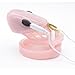 YiFeng Male Electro Chastity Cage Device Belt Restraint Men Bondage (Short, Pink)