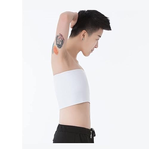 BaronHong Tomboy Built-in Chest Binder 3 Rows Clasp Masculine Tank Top Breathabl