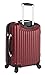 Lucas Outlander Carry On Hard Case 20 inch Expandable Rolling Suitcase With Spinner Wheels (20in, Burgundy)