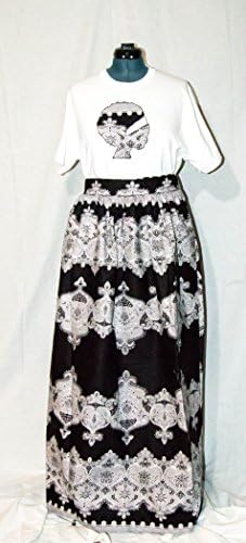 Sacred Acts US Women's African Print Maxi Skirt with Large Tshirt