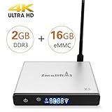 TV Box, SMALLRT X3 Android 6.0 Smart Box 2G RAM 16G ROM Built-in WIFI For 4K UHD Playing
