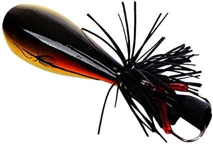 Fishing Lure Simulation Frog Snake Head Lure Jumping Lure Topwater Lure Double Strong Hook, Perfect Accessory for Fishing Lovers 9cm/10g (♥ J)