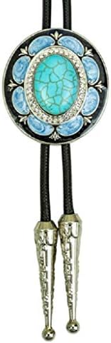 Bolo Tie Alloy Wild Casual Necklace Shirt Collar Rope Retro Gemstone Bolo Tie Denim Polo Tie Male Tie,4