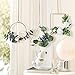 Dolicer Floral Hoop Wreath, Geometric Wire Round Triangle Square Hoop Frame of Artificial Rose Flower and Eucalyptus Vine Wreath for Wedding Backdrop Wall Decor Geometric Wire Wall Decor, Pack of 1