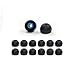 Large - 6 Pair Earphones Plus Brand Replacement Earbuds, Hybrid Ear Tips for Select Models by Sony and Other Brands (See Compatibility Details Below)