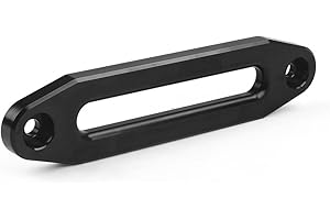STANDOUTELROAL (Black) Hawse Style Winch Fairlead, Car Hawse Winches Fairlead for Automotive Anchor Cables UTV 4000-6000 lb Winch,6 inch (152mm) Mount Smooth