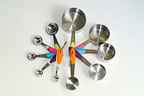 Krpm stainless steel measuring cups and spoons set of 1…