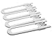 Child Proof Locks for Cabinet Doors, Adjustable U-Shaped, Door Latch 4 PCK White