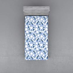 Ambesonne Cartoon Airplane Fitted Sheet, Dreams of