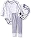 Rene Rofe Baby 3 Piece Pant Set with Bib and Bodysuit