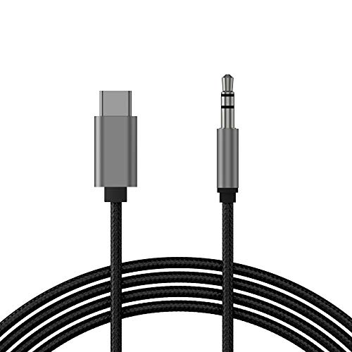 TALK WORKS USB C to Aux Jack Audio Cable 6ft Braided Type