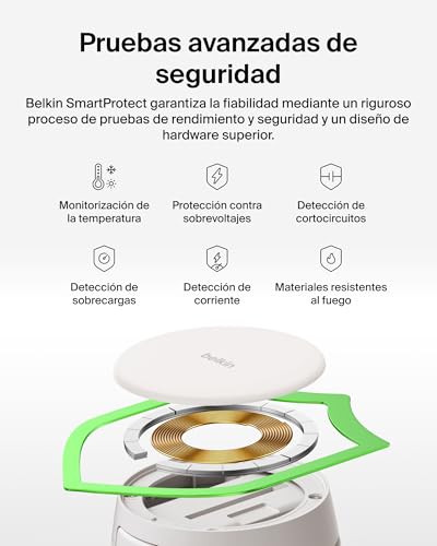 UltraCharge Cargador Inalámbrico iPhone 2 En 1 MagSafe, Cargador Inalámbrico Magnético Convertible, Qi2 25 W, iPhone 17, Apple Watch Series 10 y Pixelsnap, Fuente De Alimentación 45 W, Beis