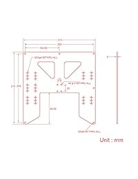 FYSETC Prusa i3 Placa de actualización de 8,6 x 8,6 pulgadas aluminio anodizado y placa de transporte para impresora 3D Anet A8 A6 i3 soporte de bricolaje con calefacción
