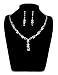 UDYLGOON UDORA Rhinestones Necklace Earrings Jewelry Sets for Wedding Bridal Party (t1214)
