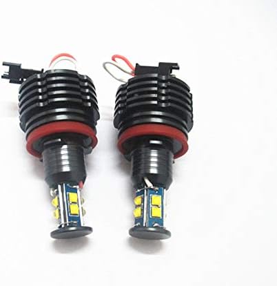 CREE LED Light 80W H8 HID Xenon 6000k Error Free Angel Eyes Halo Ring