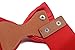 Meta-U Women Flower Elastic Wide Waist Belt (black bow & red bow)