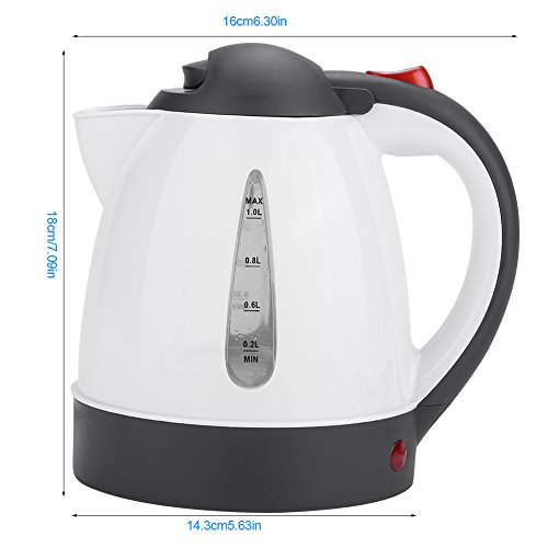 Car Electric Kettle, Portable 1000ml DC 24V Travel Car Cigarette