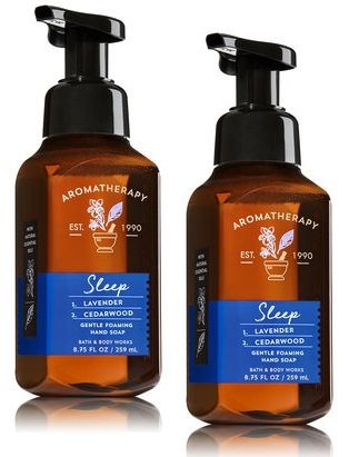 Bath And Body Works 2 Pack Aromatherapy Sleep Gentle Foaming Hand Soap 875 Oz Lavender
