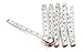 Kikkerland Wooden Swedish Folding Ruler, White, Yellow