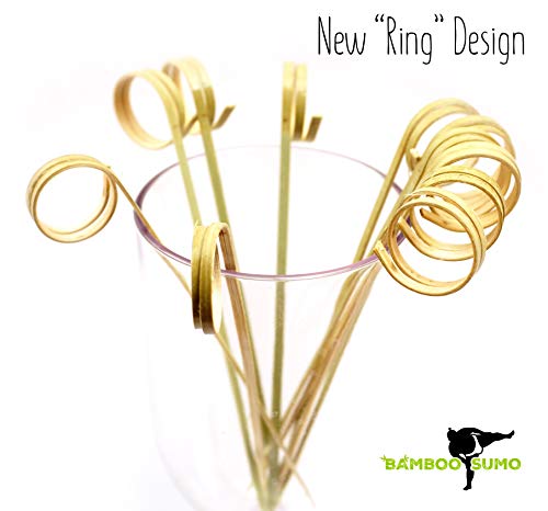 4" Cocktail Picks | Bamboo Sticks | Wooden Skewers| Fancy Toothpicks for Appetizers. Food Picks and Wood Cocktail Skewers . Party Supplies for Wedding Events, Thanksgiving, Christmas and Holidays