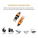 VANDESAIL CAT 7 Ethernet Cable, Nylon Braided Internet Cable, Shielded LAN Wire, Flat Network Cord with RJ45 Connectors (6ft-3Pack, Black)