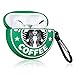 Coralogo Case for Airpods Pro/for Airpods 3 Cute,3D Unique Fashion Character Soft Silicone Cartoon Airpod Skin Funny Fun Cool Keychain Design Kids Teens Girls Boys Cover Cases Air pods 3(Green Coffe)