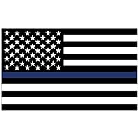 Mind Your Magnets American Flag Car Magnets - Thin Blue Line - Police, Sheriff, SWAT, Air Force, Navy Flags