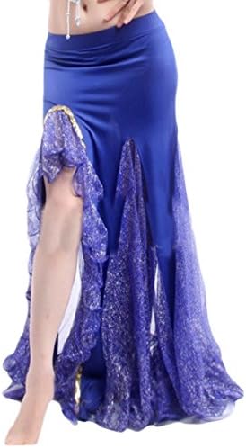 Hokny TD Women's Sexy Belly Dance Split Fishtail Long Maxi Mermaid Skirt 1 S