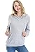 Smallshow Women's Fleece Maternity Nursing Sweatshirt Hoodie Kangaroo Pocket Large Light Grey