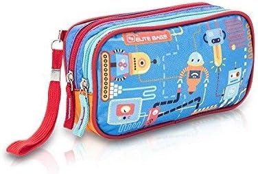 DIA'S Kids Diabetics Case, Robot Print, 19 cm x 10 cm x 5 cm