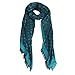 EHOO Blue-green Fall Winter Cashmere Scarf Warm Scarves Fashion Luxury for Women