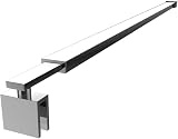 EMKE 700-1200mm Shower Screen Support Bar Wet Room Glass Bracket 8-10mm Chrome view 1