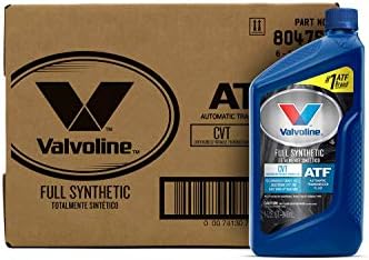 Valvoline CVT Full Synthetic Continuously Variable Transmission Fluid 1 QT, Case of 6