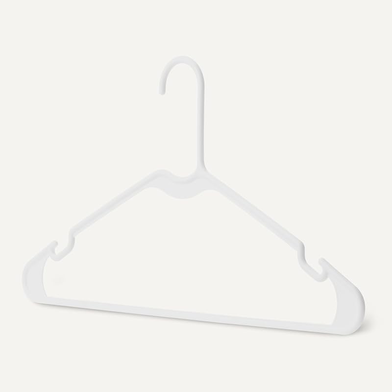 Perchas de plástico para Ropa, tamaño de Adulto, Color Blanco, Paquete de 50 — foto 3 de 5