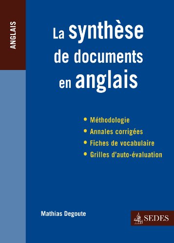 La  synthèse de documents en anglais