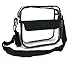 Premium Clear Bag - NFL Stadium Approved Messenger Bag Zippered for Security - Quality Crossbody Purse Messenger Design for Concerts & Games - 10