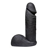 Doc Johnson Vac-U-Lock CodeBlack - ULTRASKYN - 6 Inch Realistic Cock - F-Machine and Harness Compatible Dildo
